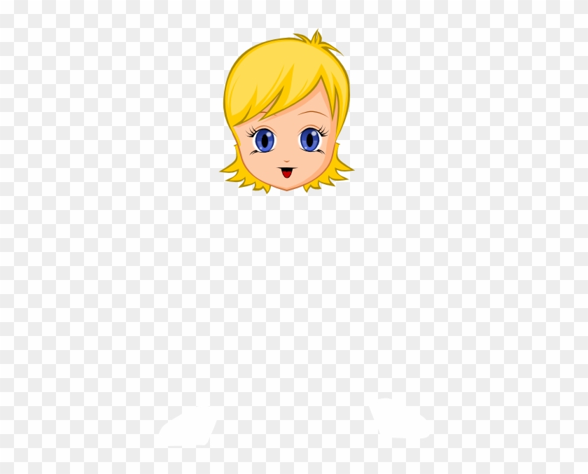 Girl Face Clip Art At Clker - Cartoon #324140