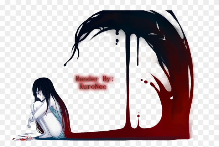 Sad Lonenly Anime Girl By Kuroneo - Anime Girl Dead Inside #324554