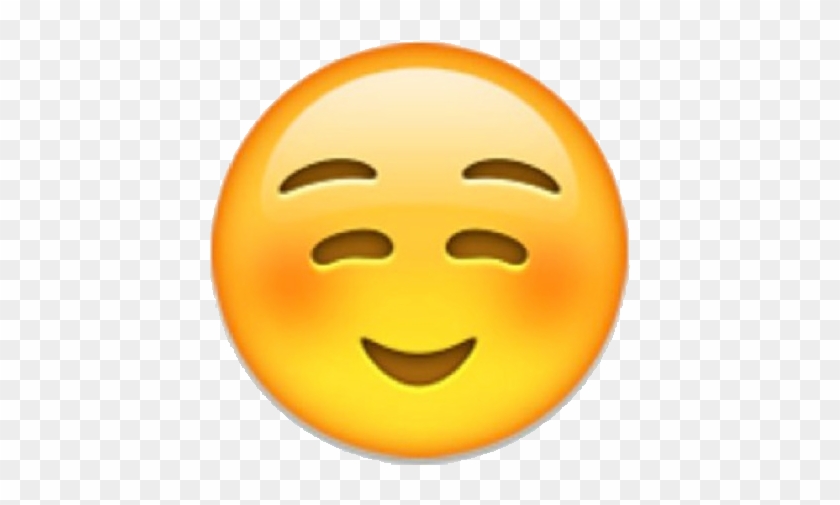 Blushing Emoji Transparent Png - White Smiling Face Emoji #324780