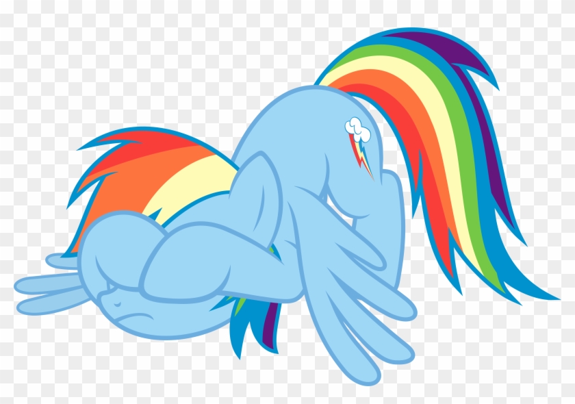 Slb94, Covering Eyes, Embarrassed, Face Down Ass Up, - Mlp Rainbow Dash Covering Her Eyes #324788