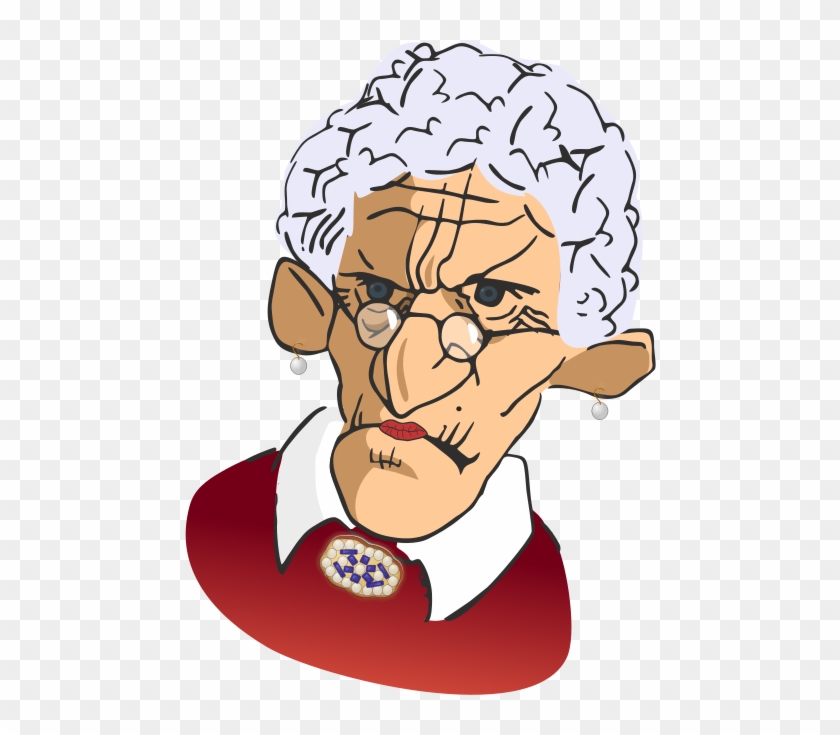 This Clip Art Of An Old Wrinkled And Grumpy Old Woman - Star2.com #325047