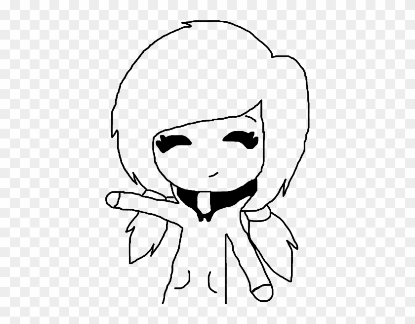 Chibi Girl With Pig Tails Base By Xlovelydeathx On - Drawing #325284