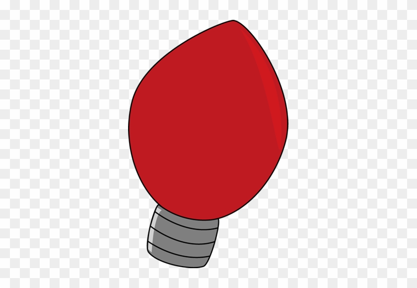 Lights Clipart Simple - Christmas Light Bulb Transparent Background #325455