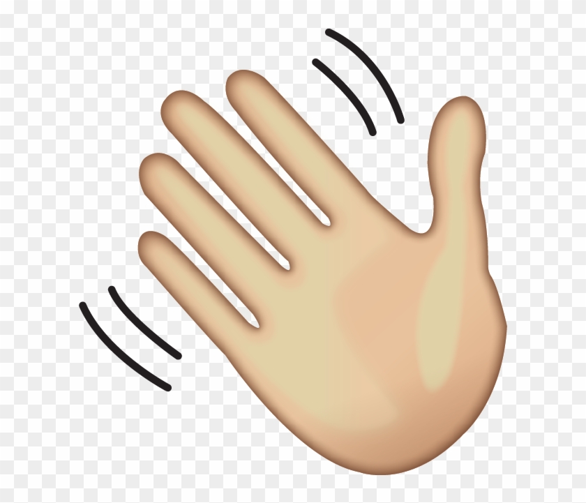 Hand Emoji Png Photo - Waving Hand Emoji Png #325666