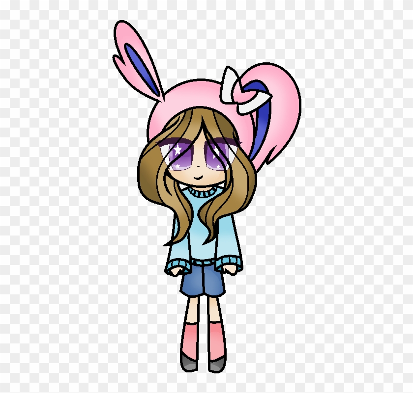 Girl In Sylveon Costume - Cartoon #326313