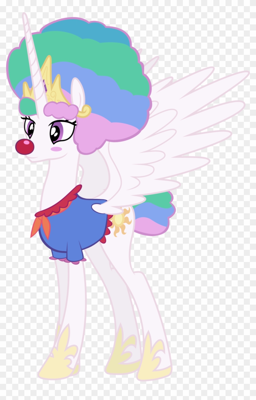 Clown Celestia By Megarainbowdash2000 Clown Celestia - Clown Celestia #326380