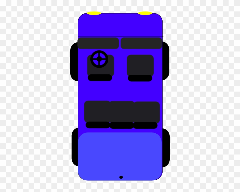 Blue Car Top View Clip Art At Clker - Golf Cart Top View #326815