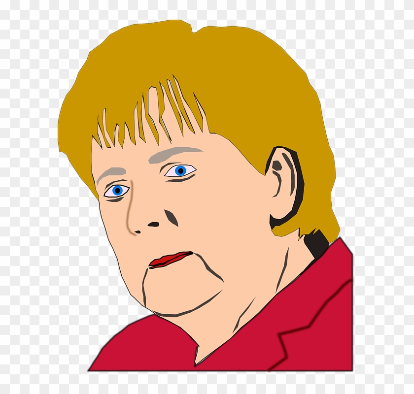 Bald Girl Cliparts 6, Buy Clip Art - Angela Merkel Head Transparent #327074