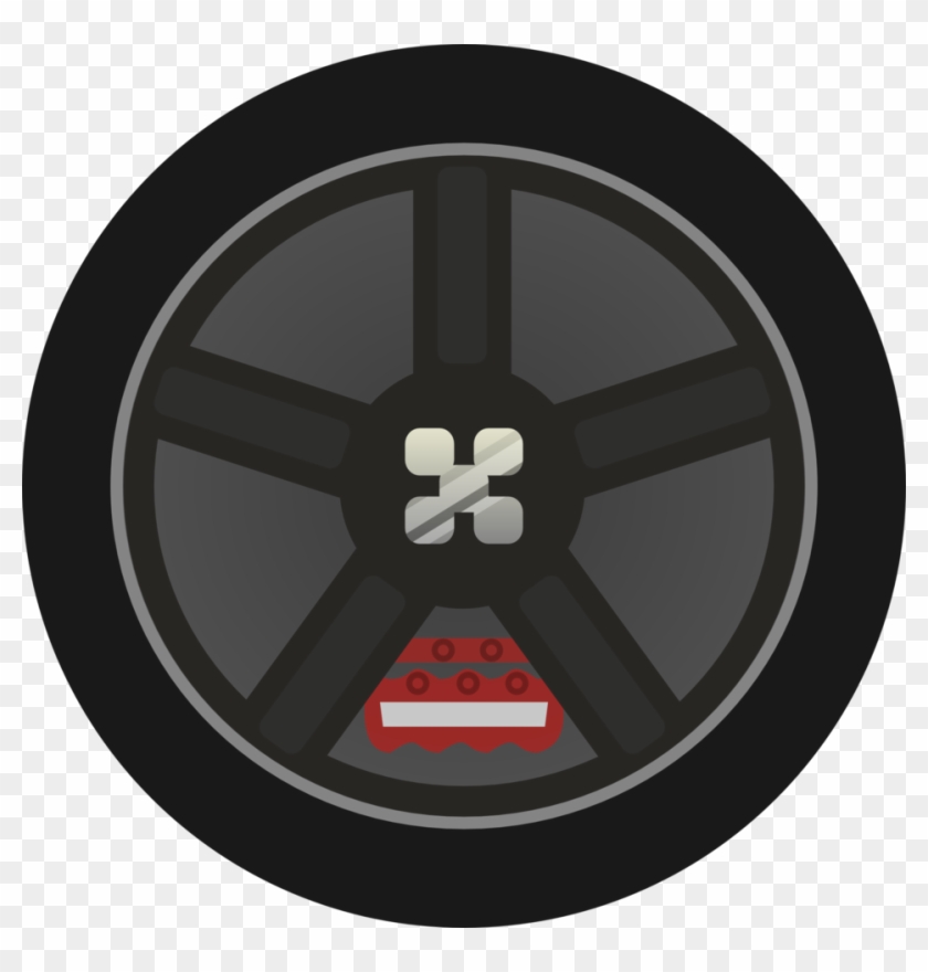 Dark Simple Car Wheel Tire Rims Side View - Portrait Of A Man #327080