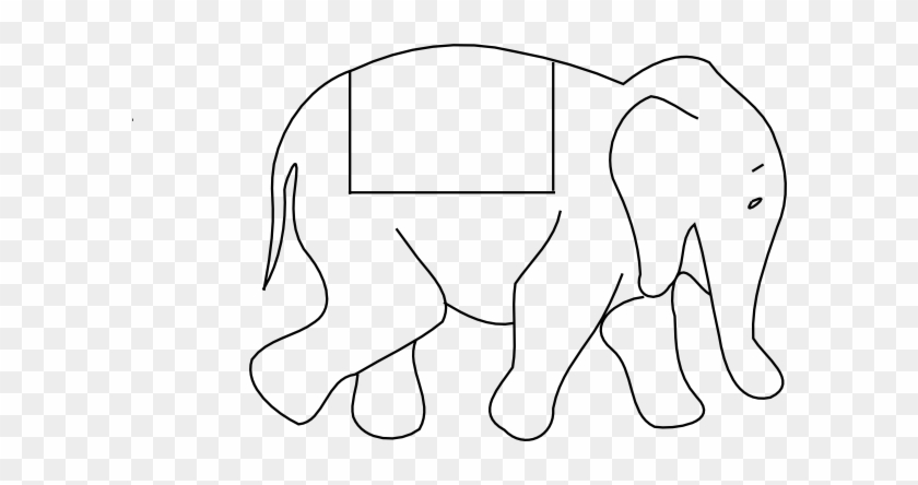 Indian Elephant Cartoon Drawing - Outline Pictures Of Animals #327190