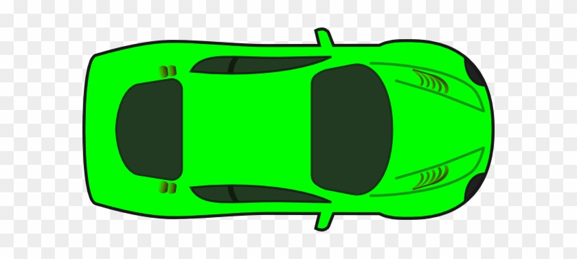 Cartoon Race Car Top View #327331