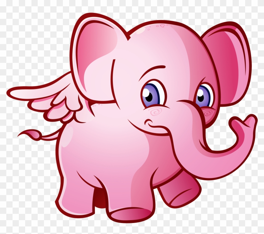 Seeing Pink Elephants Royalty-free Clip Art - Seeing Pink Elephants Royalty-free Clip Art #327600