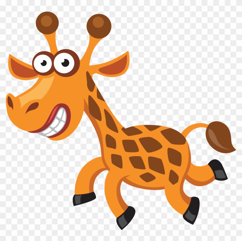 Giraffe Tiger Cartoon Clip Art - Giraffe Tiger Cartoon Clip Art #327506