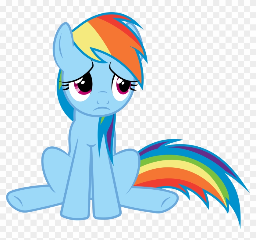 Mlp Rainbow Dash Sad #327535