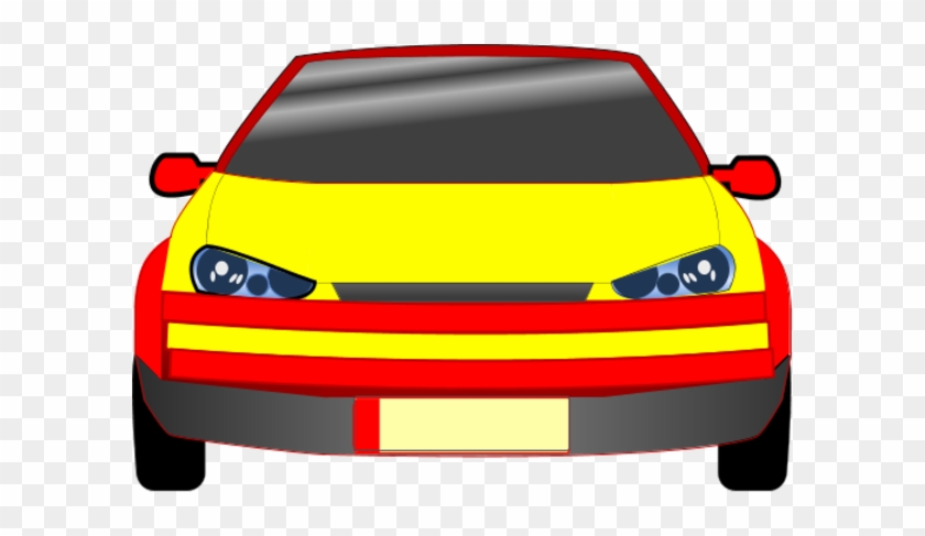 Red And Yellow Car Clipart - Clip Art #327569