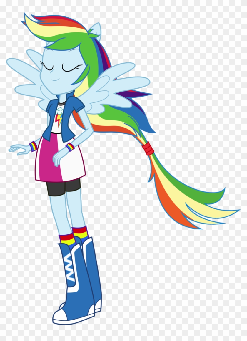 Rainbow Dash Ponied Up - My Little Pony Friendship Is Magic Equestria Girls #327622