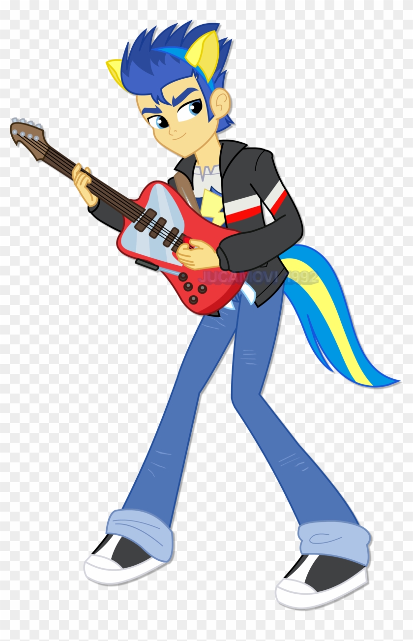 Castorochiaro 71 11 Flash Sentry Wondercolt By Jucamovi1992 - Mlp Eg Flash Sentry With Guitar #327744