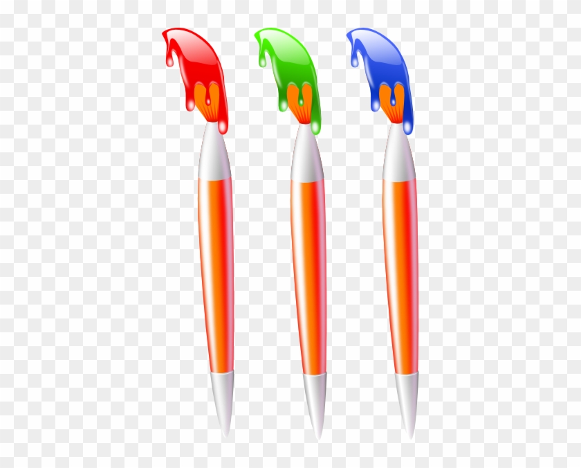 Brush Clip Art At Clker - Paint Bruses Clipart Png #329063