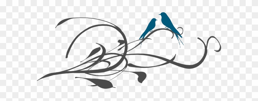 Love Birds On A Branch Clip Art - Love Bird Silhouette Branch #329398