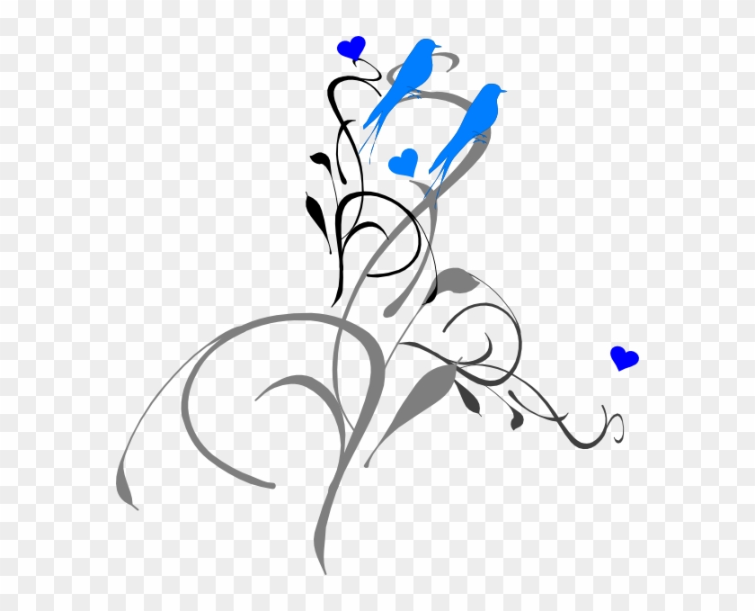Birds On A Branch Clip Art At Clkercom Vector - Vine Clip Art #329414