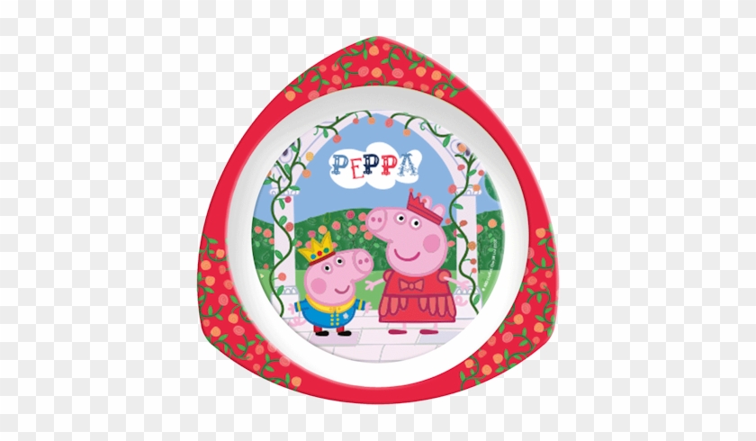 82121 Peppa Pig Triangle Plate - Peppa Pig 'once Upon A Time' Dinner Set #329623