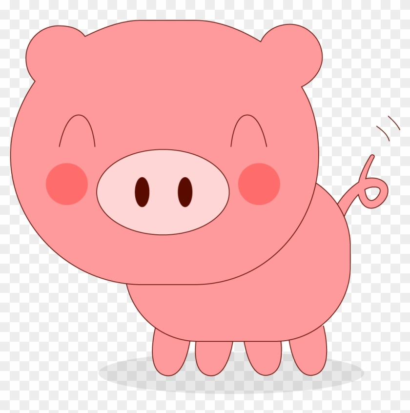 Porky Pig Domestic Pig Cartoon - Cute Piglet Cartoon #329633