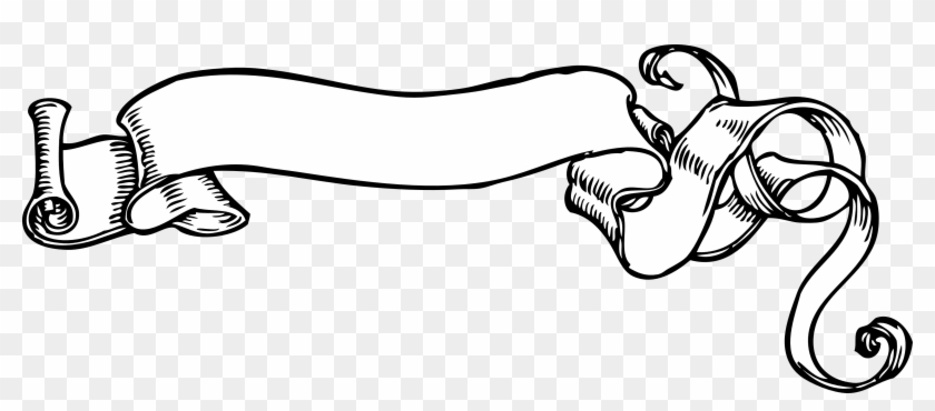 Images For Simple Scroll Border Clip Art - Coat Of Arms Scroll #329673