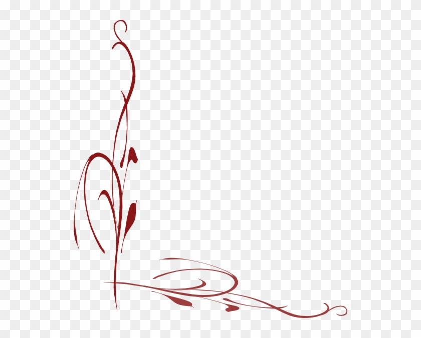 Maroon Vine Border Clip Art At Clker Com Vector Clip - Maroon Border #329675