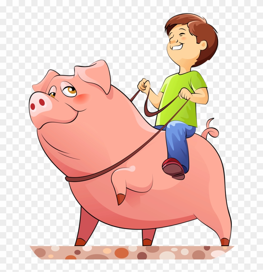 Domestic Pig Cartoon Royalty Free Illustration - Domestic Pig Cartoon Royalty Free Illustration #329779