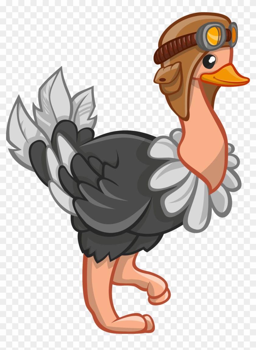 Ostrich Clipart Cartoon - Clip Art Ostrich #329889
