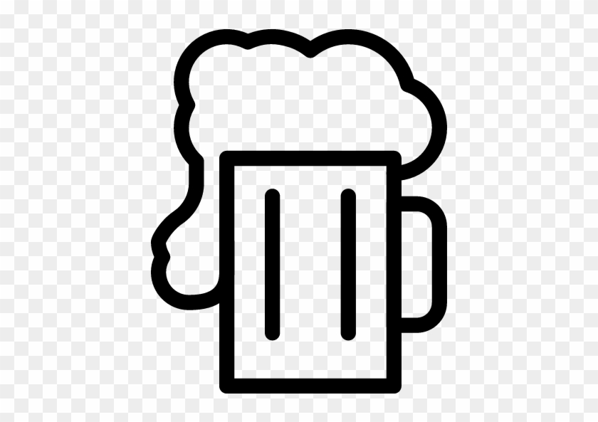 Beer Bottle Clip Art Black And White Download - Beer Mug Outline Png #330345