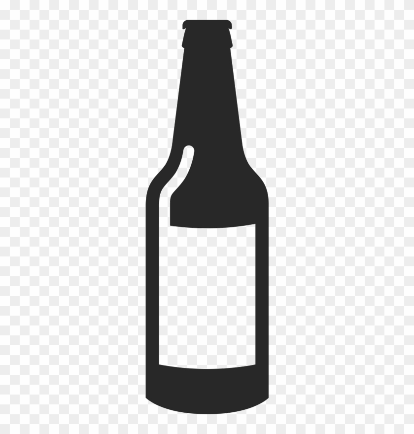 Blank Beer Bottle Rubber Stamp - Blank Beer Bottle Outline #330576
