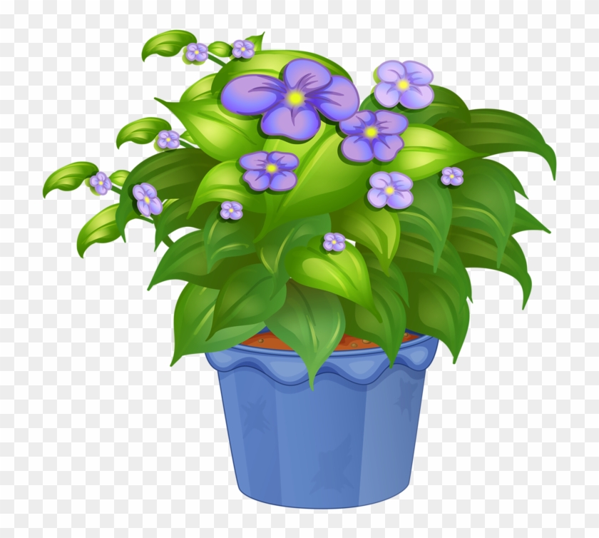 Pot Plant Clipart Pretty Flower - Garden Flower Pot Png #330594