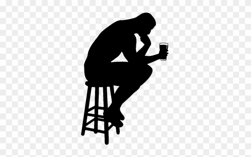 Thinking While Drinking - Thinking Man #330648