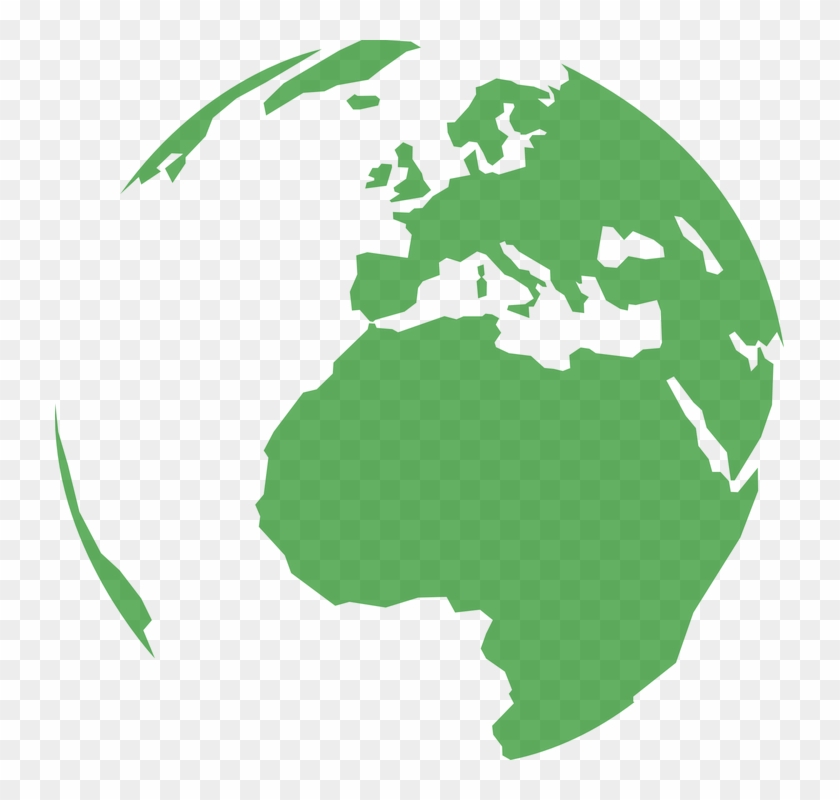 Planet Earth Clipart Animated Globe - Round World Map Png #331739