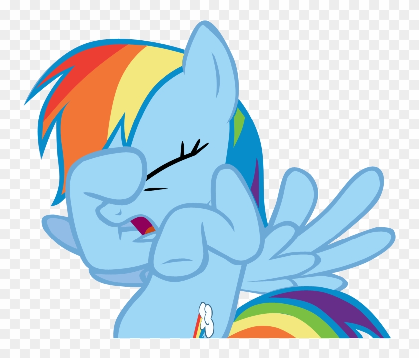 Rainbow Dash Facehoof Vector By Simpurr - Rainbow Dash Hoof Palm #331838