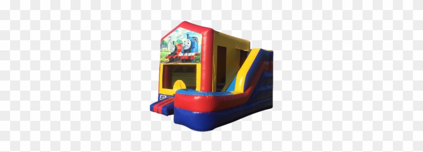 4x5m Thomas The Tank Themed Bouncy Castle With Slide - Inflatable Castle #332231