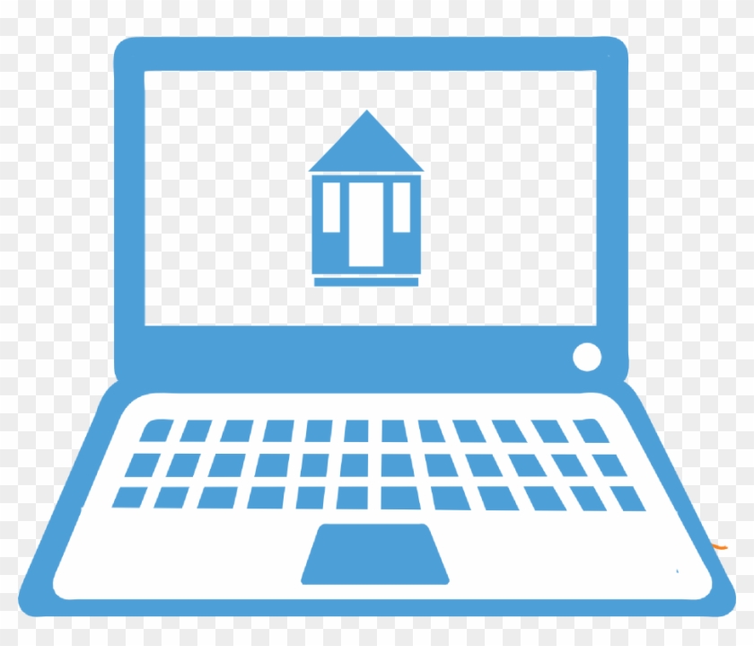 Illustration - Blue Laptop - Laptop #332577