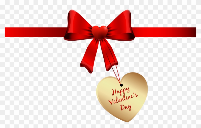 Ribbon Clipart Valentine - Happy Valentines Day Logo Png #332934