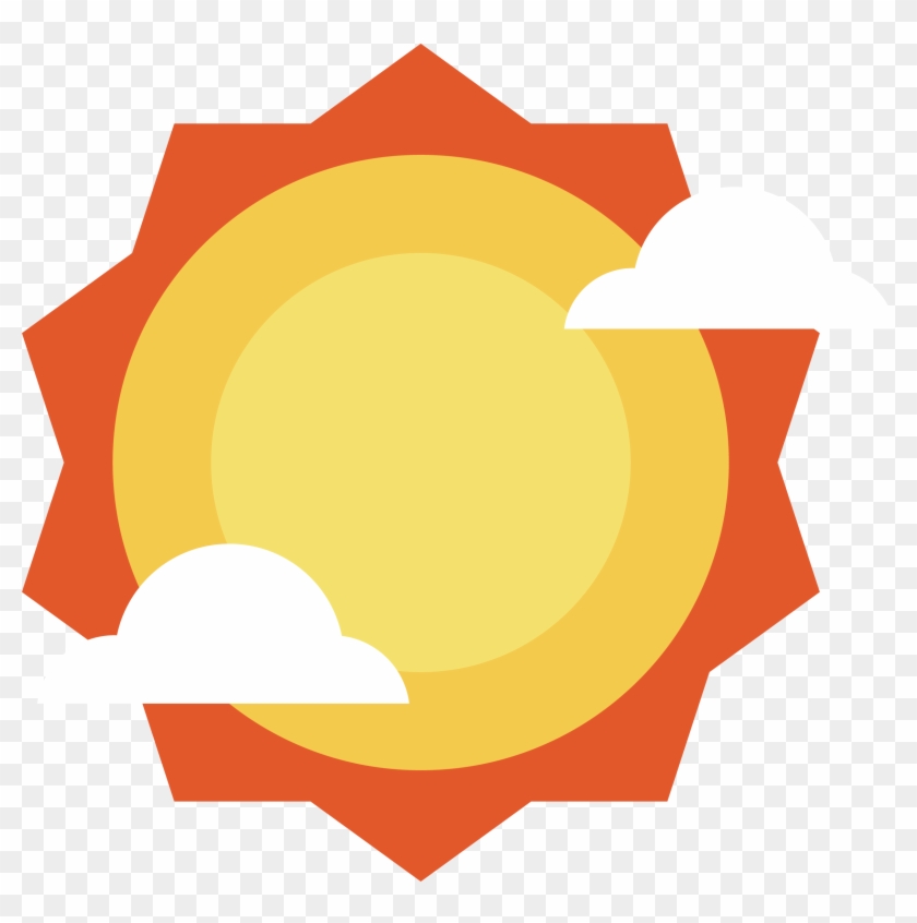 Orange Sun Vector - Rangierzettel #332993