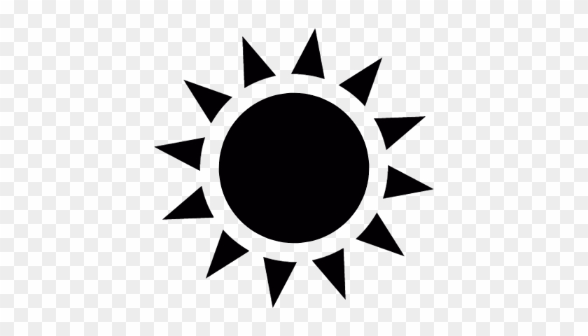 Sun With Sunrays Vector - Sun Vector Free Black #333121