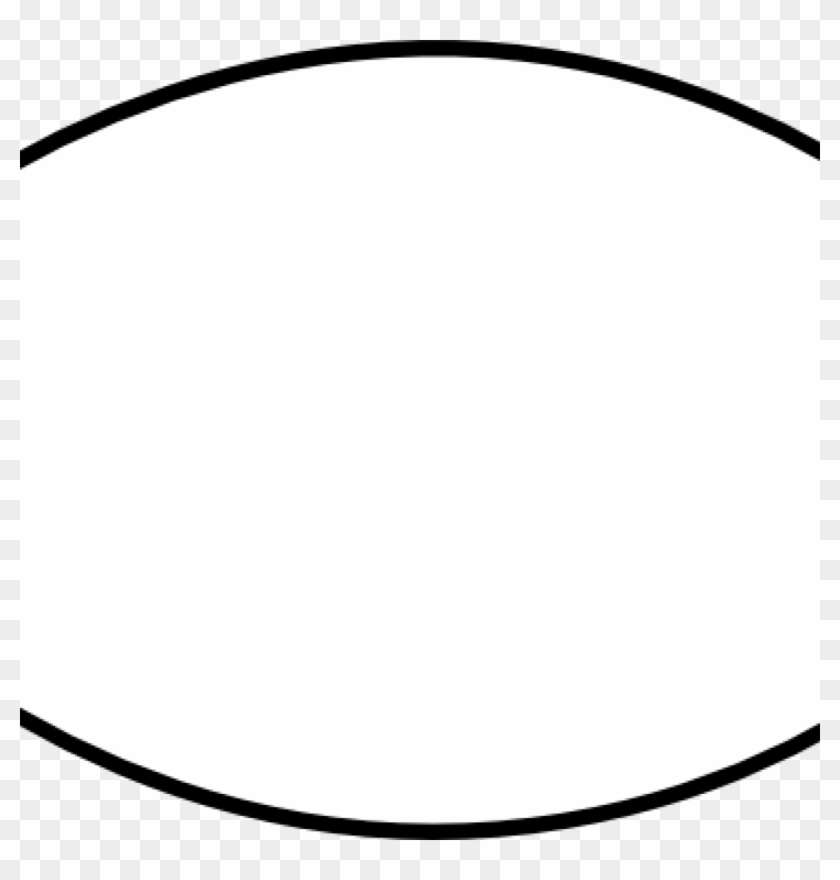 Football Outline Clipart Thin Football Outline Clip - Circle #333214