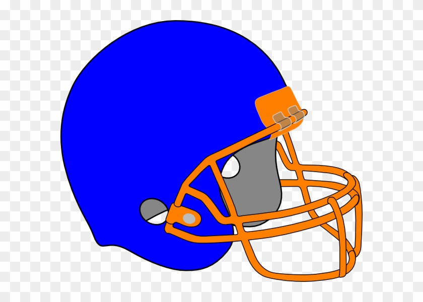 Blue And Orange Football Helmet #333447