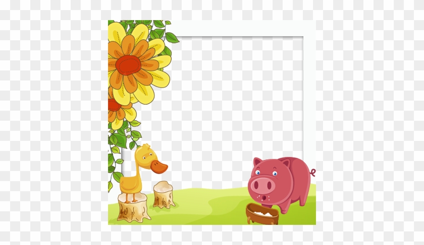 กรอบสีขาว ติดภาพเวกเตอร์น่ารักๆ สำหรับคนที่ชอบการ์ตูนค่ะ - Alt Attribute #334205