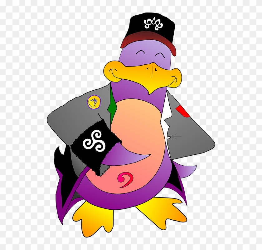 Funky Clipart Bird - Animals Wearing Clothes In Cartoon #334726