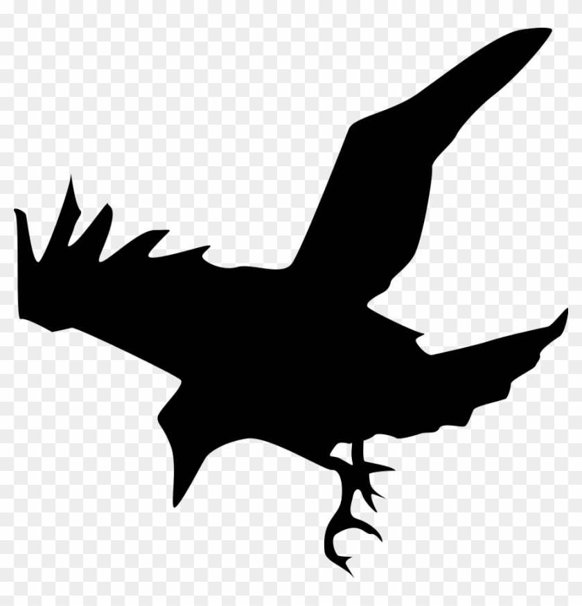 Clipart - Raven Silhouette - Raven Silhouette #335902