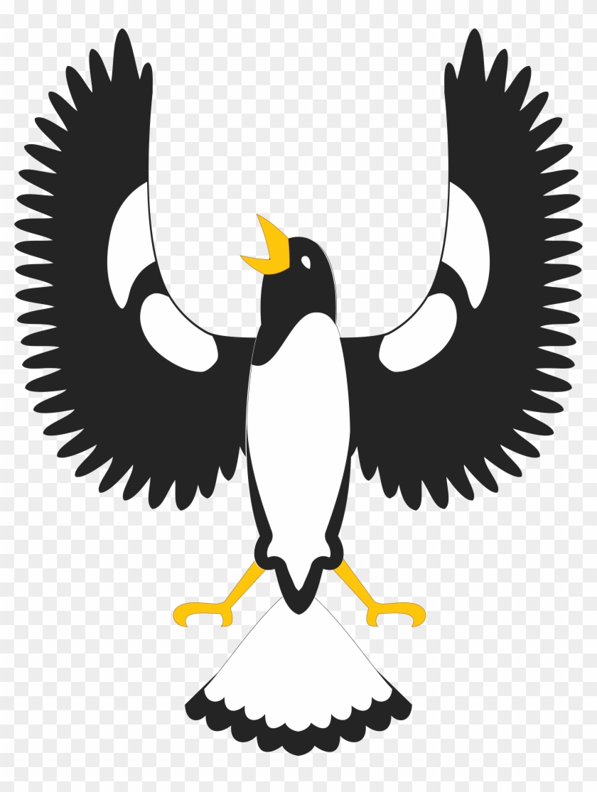 Free Clipart Of A Piping Shrike - Set 4 Tribal Eagles 3" Sew On Patches Stylized Eagle #336138