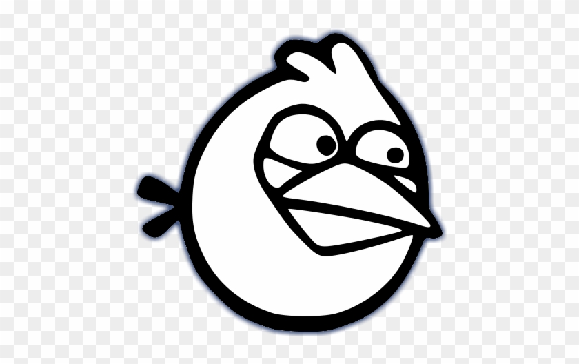Angry Birds Black And White - Angry Birds Coloring Pages Blue Bird #336161