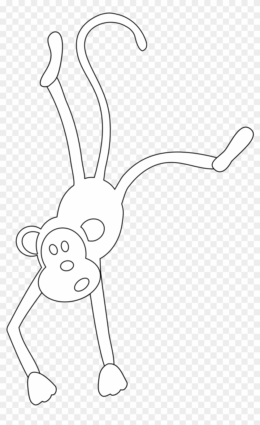 Monkey Black And White Monkey Clipart Black And White - Clip Art #336414