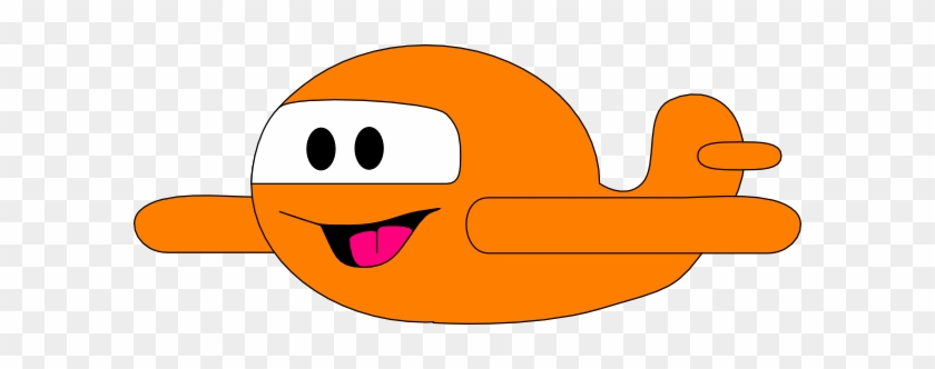 Orange Plane Png #336472